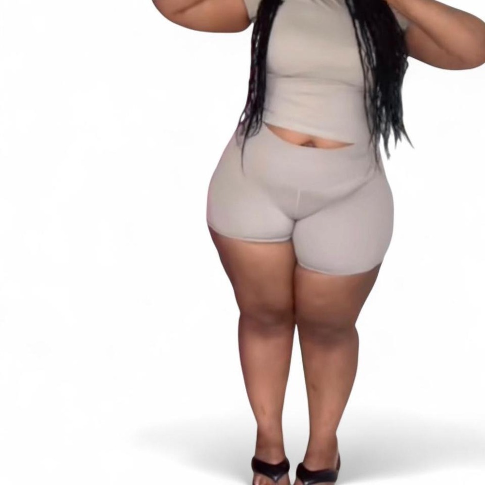 Cute two piece gym set PLUS SIZE FRIENDLY